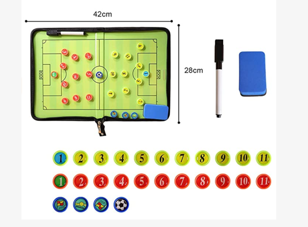 サッカーボード 作戦ボード  サッカー フットサル フットボール 作戦盤 折り畳み式 マグネット 専用ペン付き コーチングボード 戦略指導 戦術ボード 作戦板 タクティックボード ファスナータイプ 打合せ 持ち運びに便利 プレゼント 送料無料